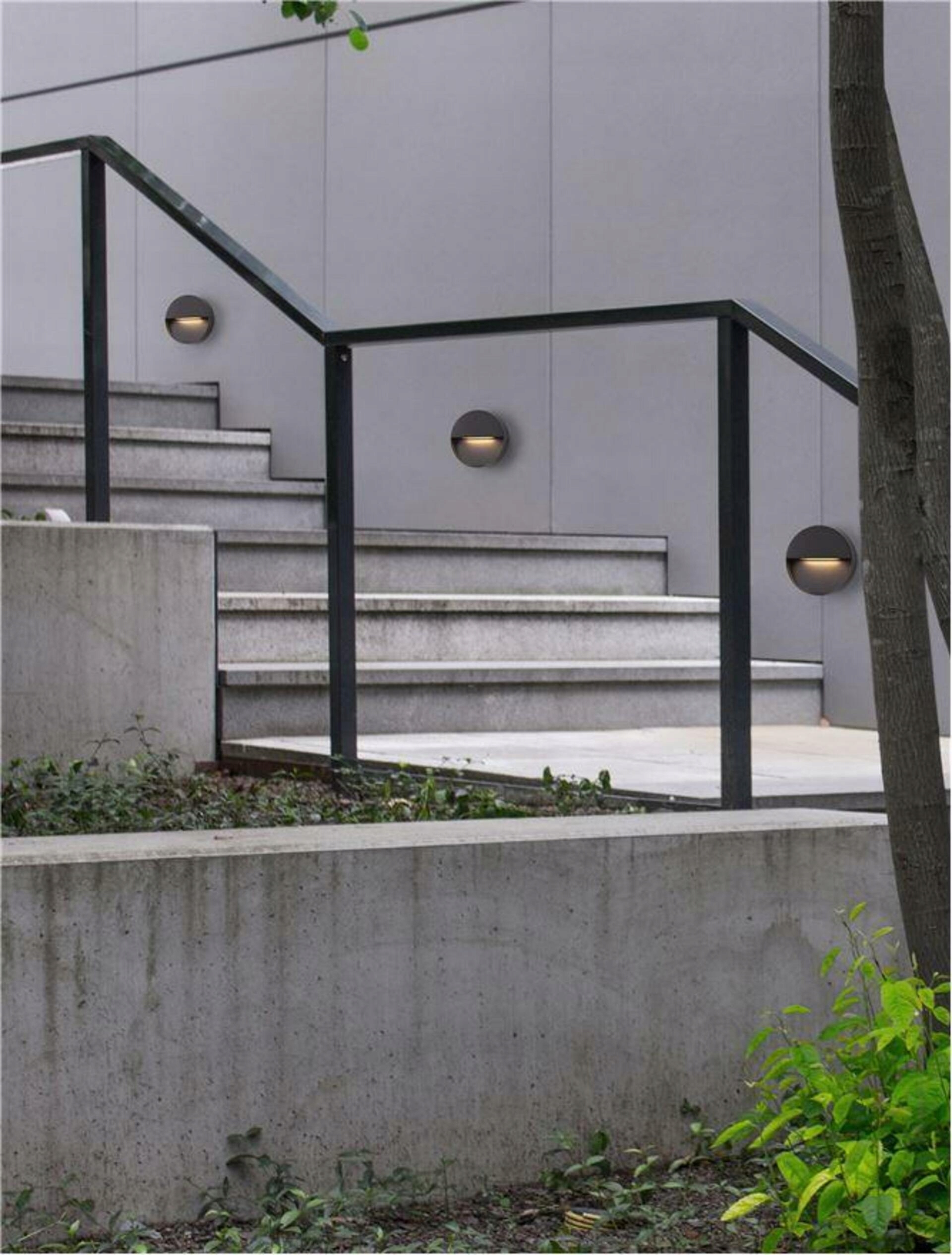 Nova Luce venkovní nástěnné svítidlo Arne antracitový hliník a čirý akryl L