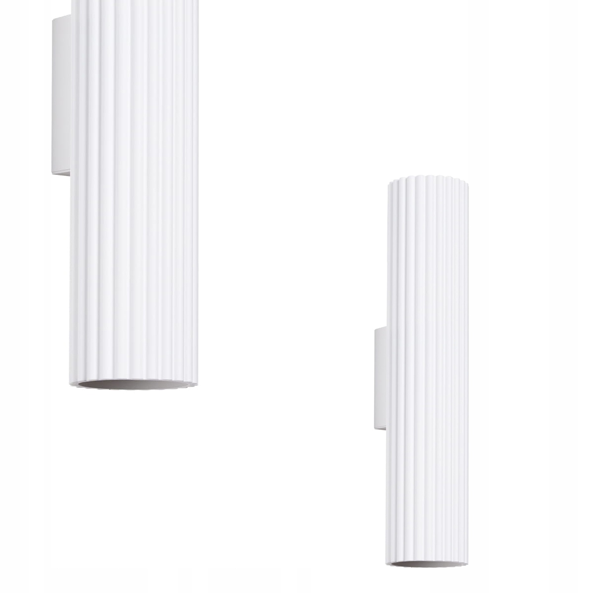 Minimalistické nástěnné svítidlo bílé Karbon svítící nahoru a dolů do ložnice Sollux