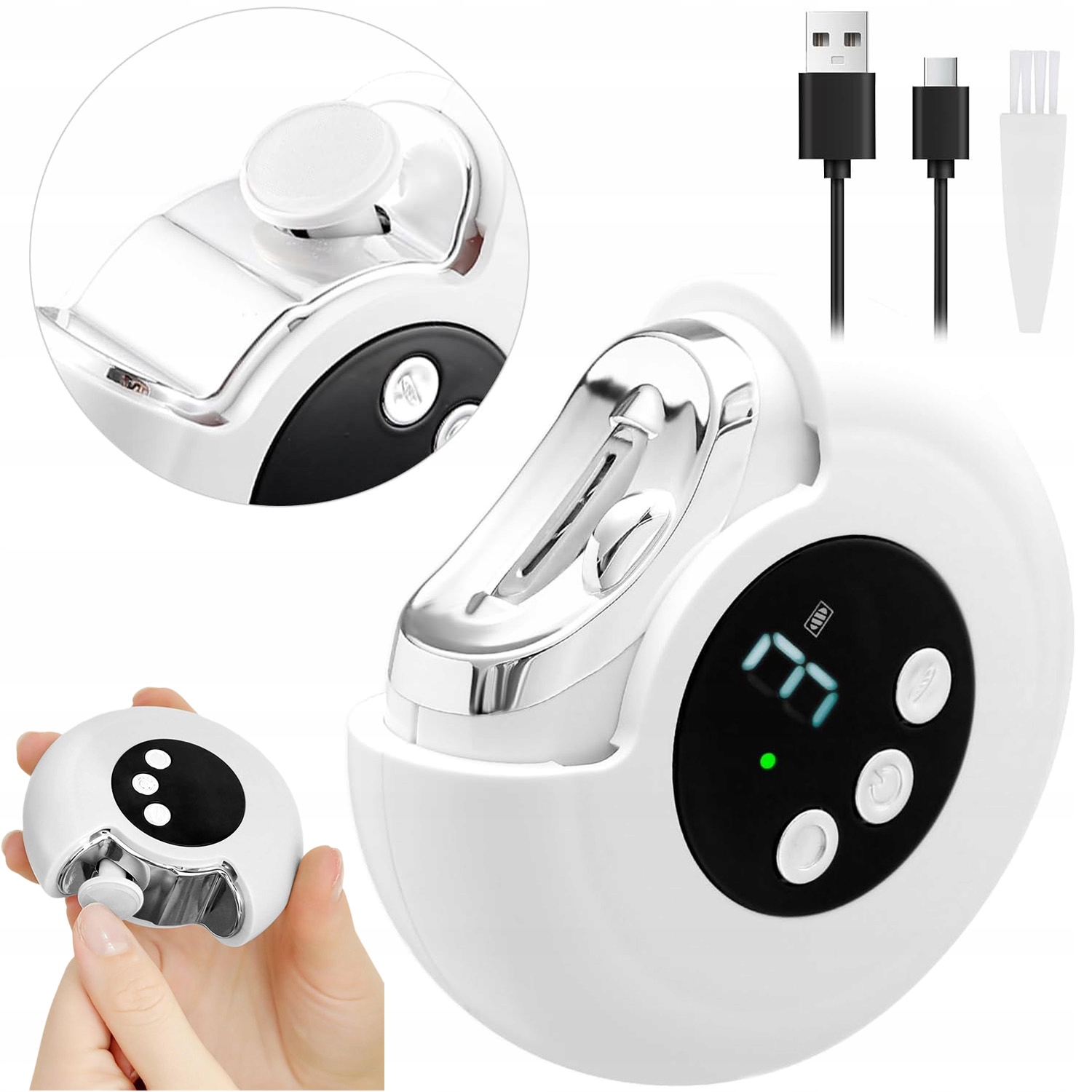 Bezdrátový Elektrický Kleštičky Na Nehty, Leštička Na Nehty, Tichý Provoz