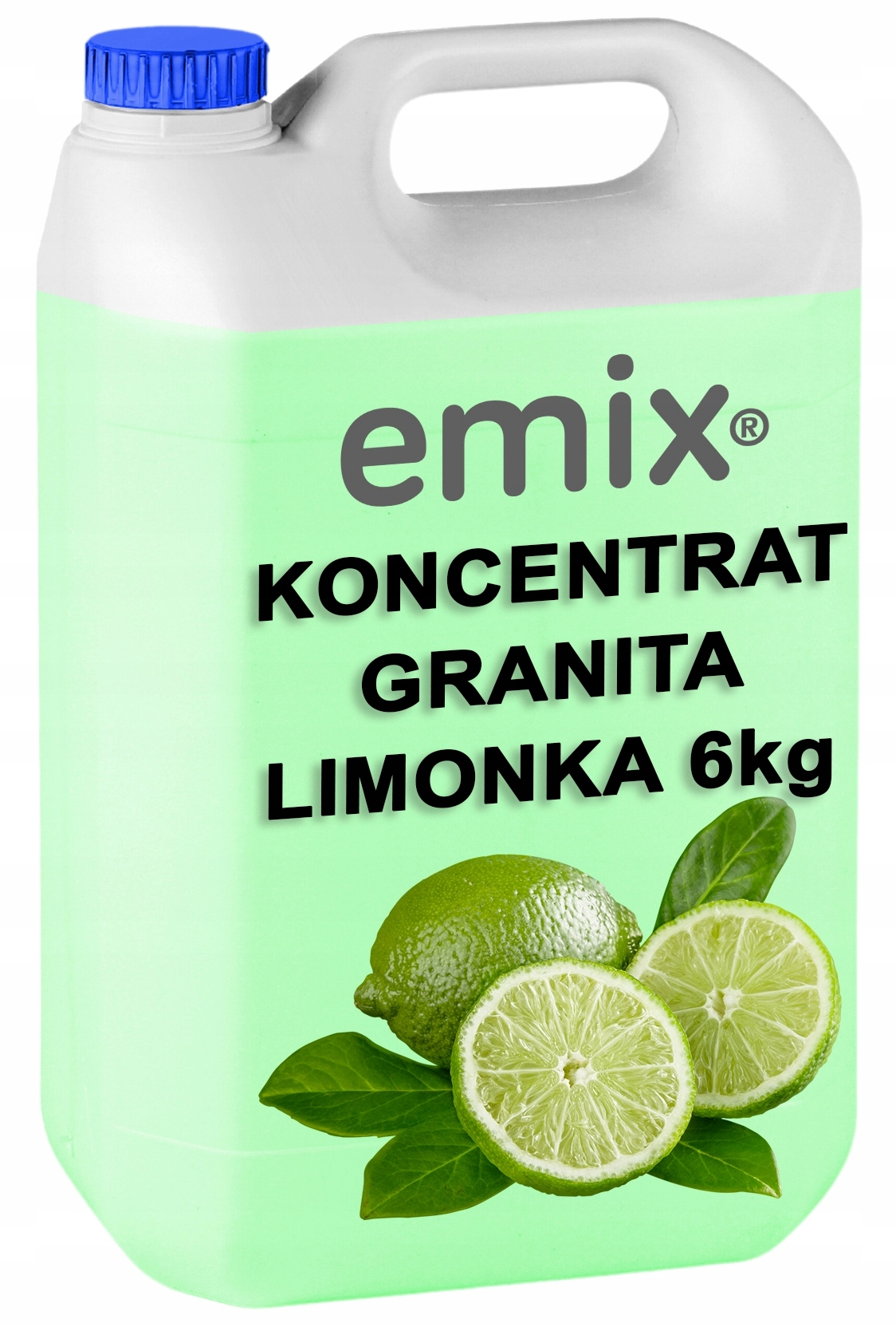 Syrop Limonka Do Granity Slush Granita Koncentrat 5L 1:7 6kg Emix