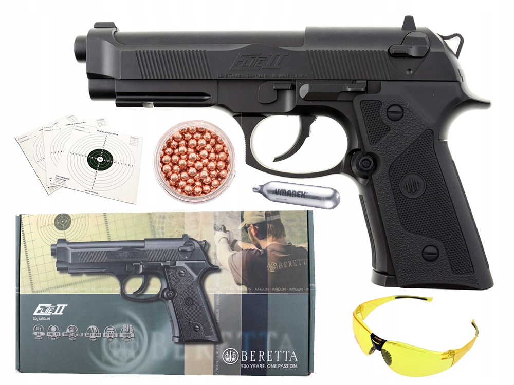 Wiatrówka pistolet Beretta Elite 2 kal. 4,5 mm Bb gratisy