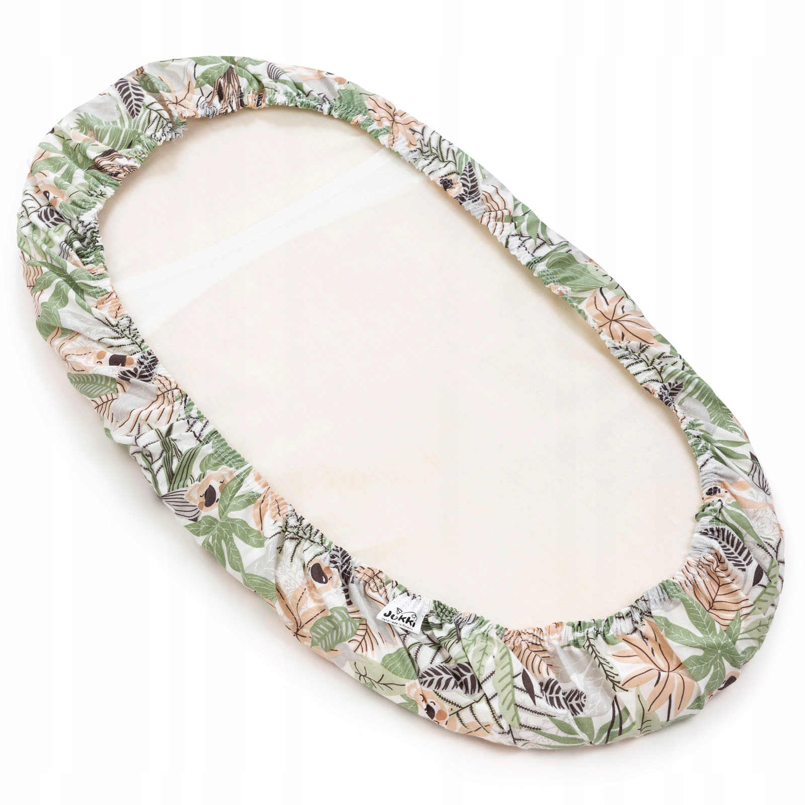 BAWEŁNIANE PRZEŚCIERADŁO Z GUMKĄ DO GONDOLI I KOŁYSKI 80X40CM JUKKI Kod producenta 5904506822553