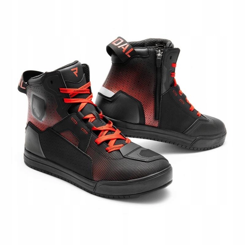 Motocyklové tenisky Rebelhorn Vandal II Black/red čierna červená Darčeky