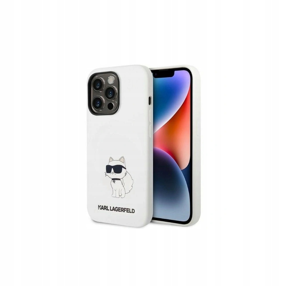 Pouzdro Karl Lagerfeld KLHCP14XSNCHBCH Apple iPhone 14 Pro Max hardcase bílá/