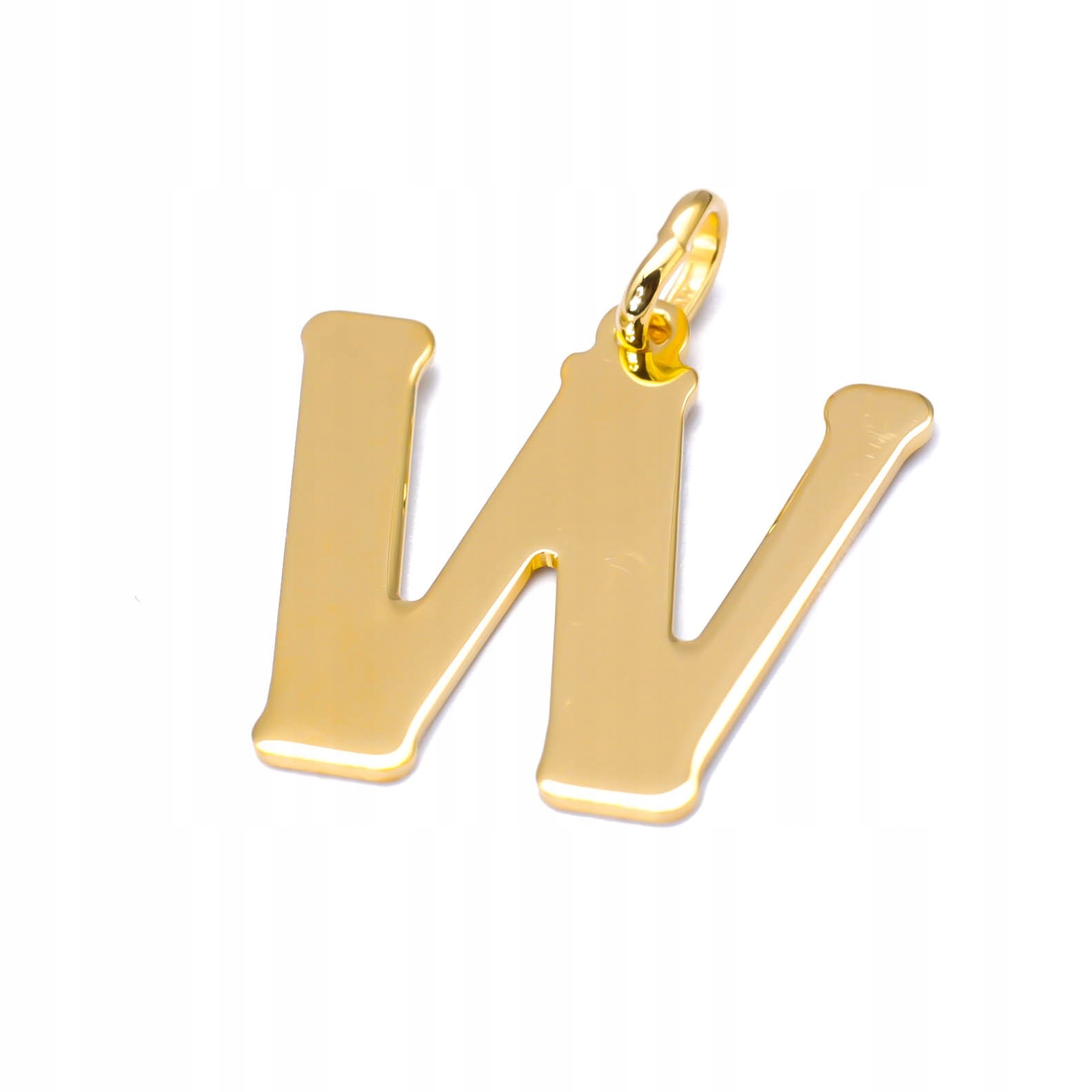 Stříbrný pozlacený přívěsek 925 Přívěsek Písmeno W