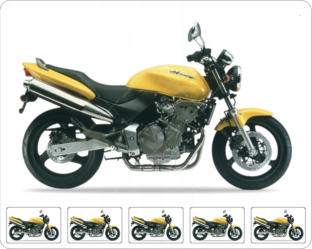 Samolepky Na Motocykl Juula Pro Honda Cb 600 F Hornet 2001 Žluté Y163