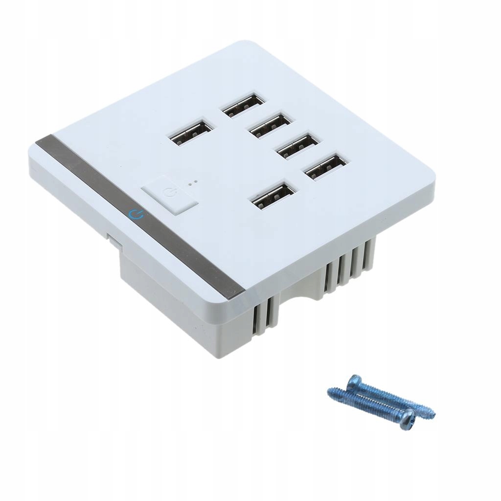 Gniazdko ścienne USB 6 portów Hub Ładowarka U