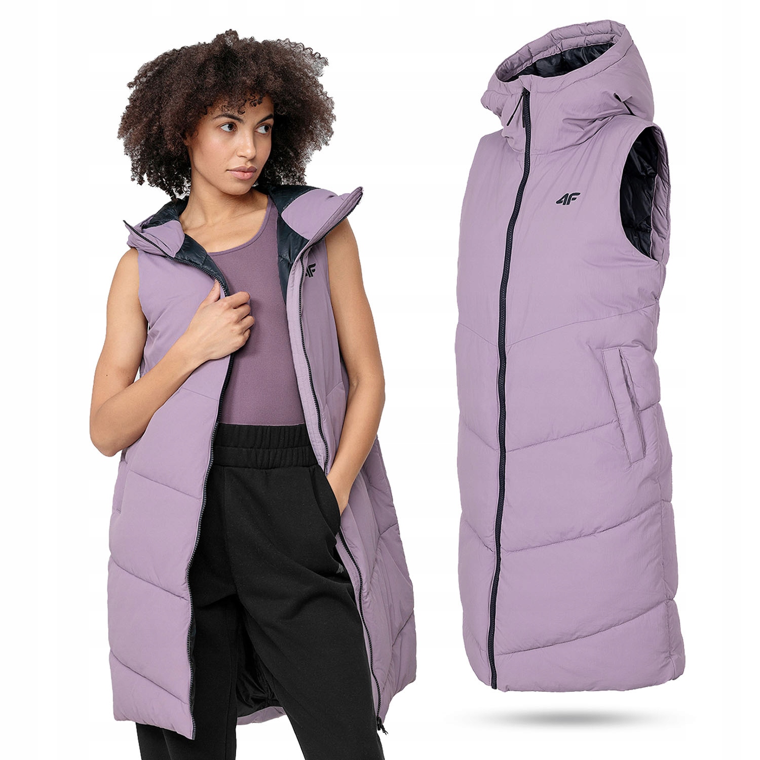 

Kurtka Damska Płaszcz Bezrękawnik 4F L22-KUDP002