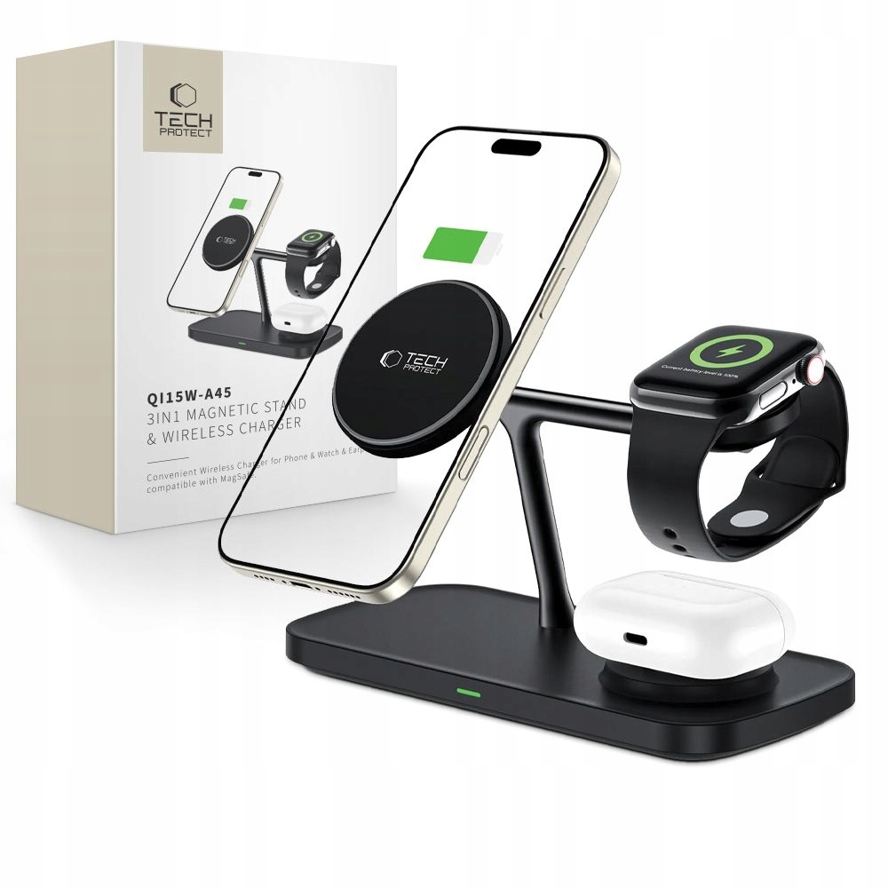 Ładowarka Indukcyjna Podstawka Qi Magsafe Na Galaxy S24 S25 Buds Watch