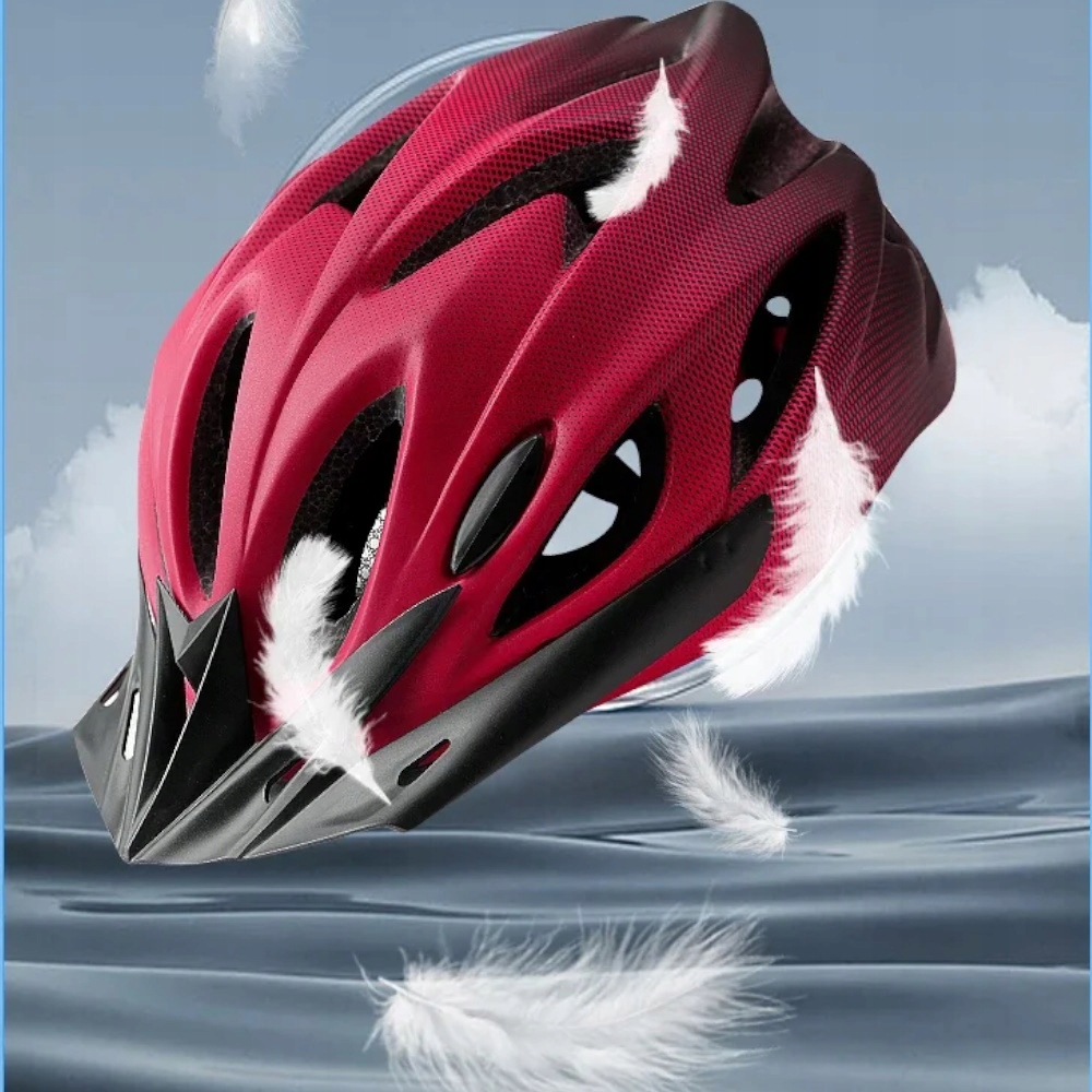 KASK ROWEROWY Regulowany M L XL na rower męski damski z SZYBĄ + LAMPKA LED Rodzaj uniwersalny