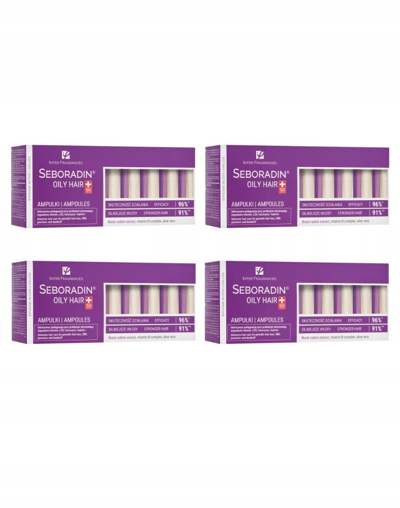 Wcierka zmniejszająca przetłuszczanie włosów Łzs Seboradin Oily Hair 14szt.