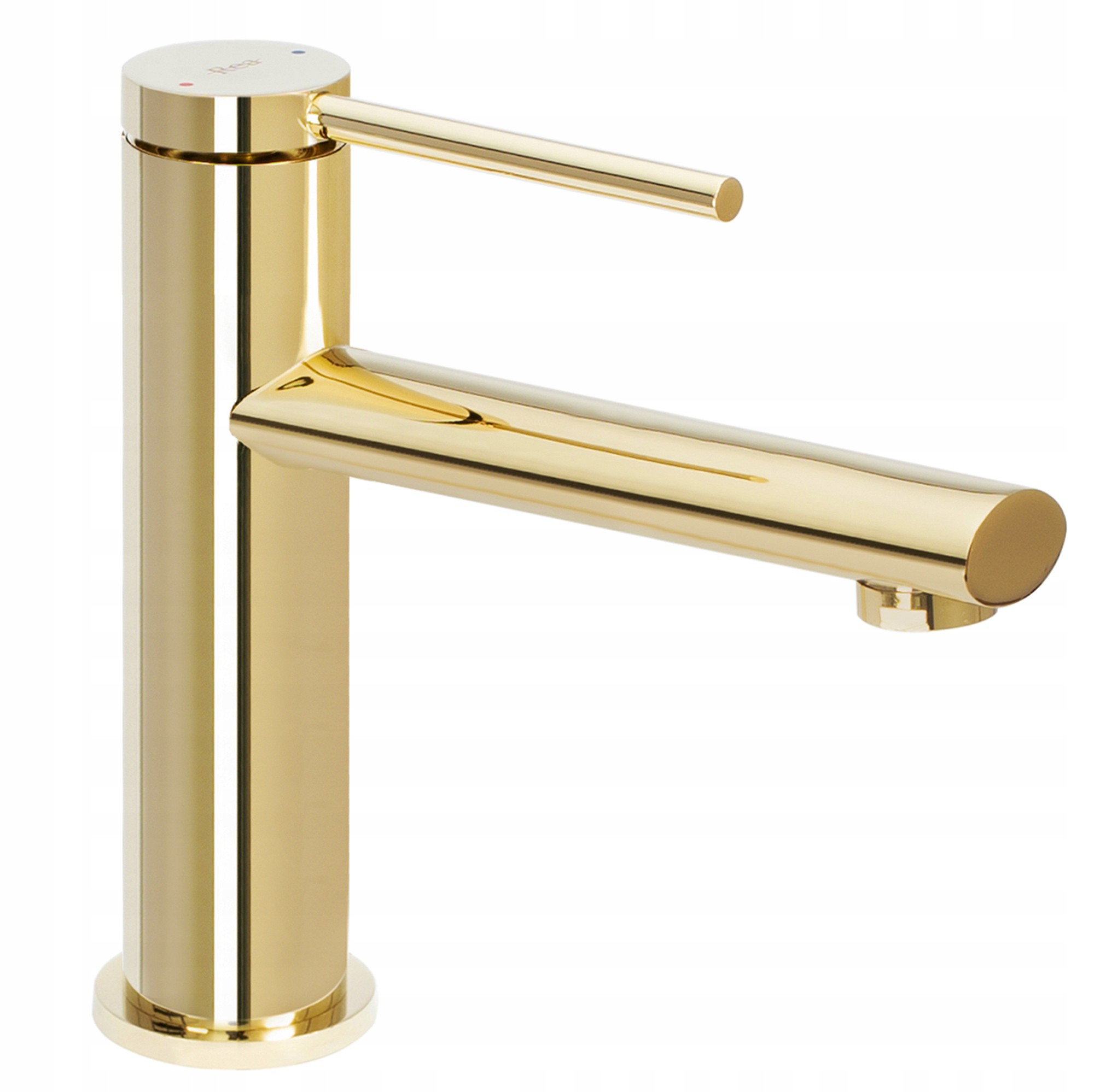 Umývadlová batéria Nízka Oval Gold Zlatá