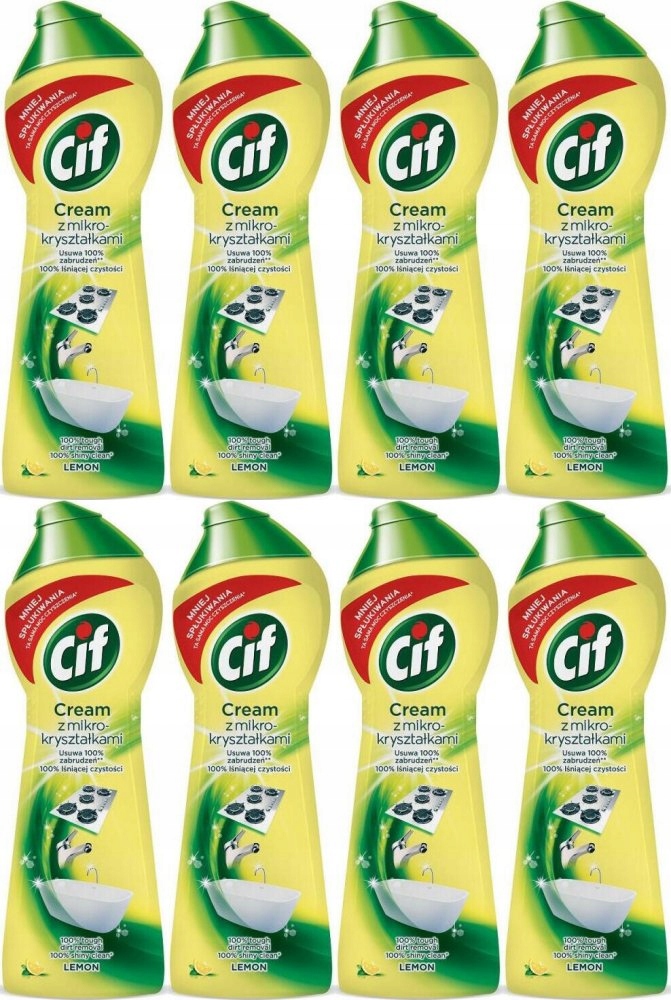 

Mleczko do czyszczenia Cif Cream Lemon 780g x8