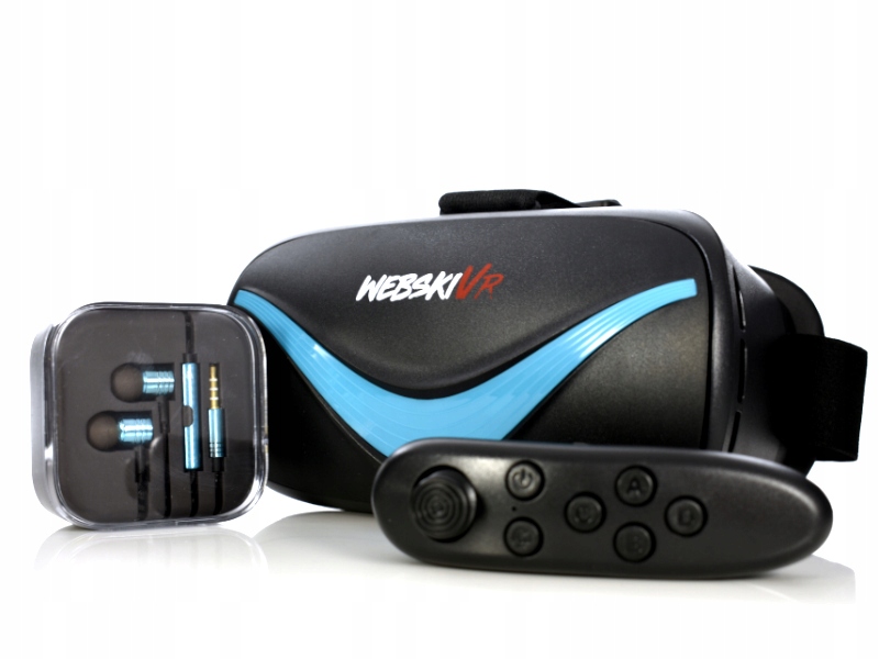Gogle Okulary VR 3D do Telefonu +Słuchawki Pilot