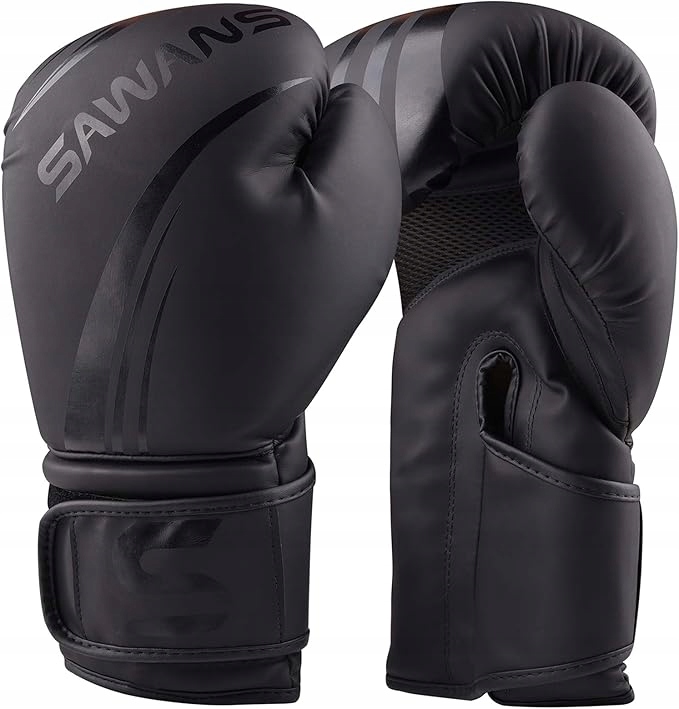 Boxerské rukavice kickboxing Mma Sawans 10 oz, barva černá