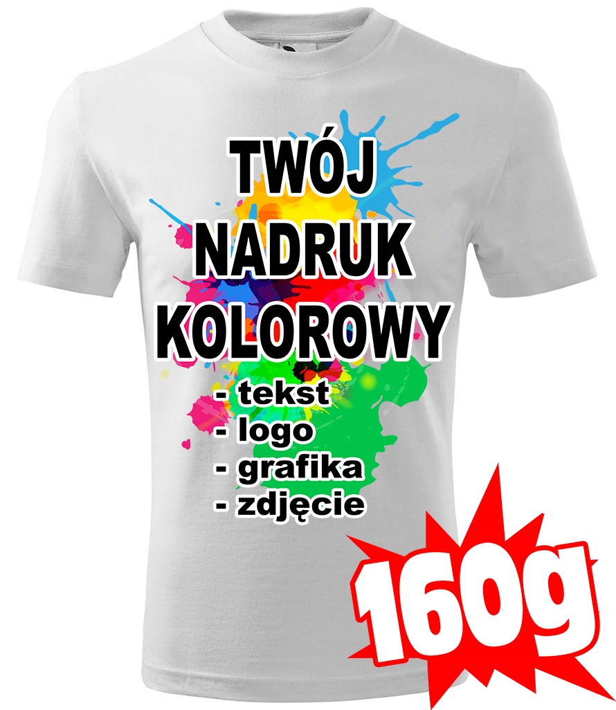 

Koszulka Z Własnym Nadrukiem męska M u00