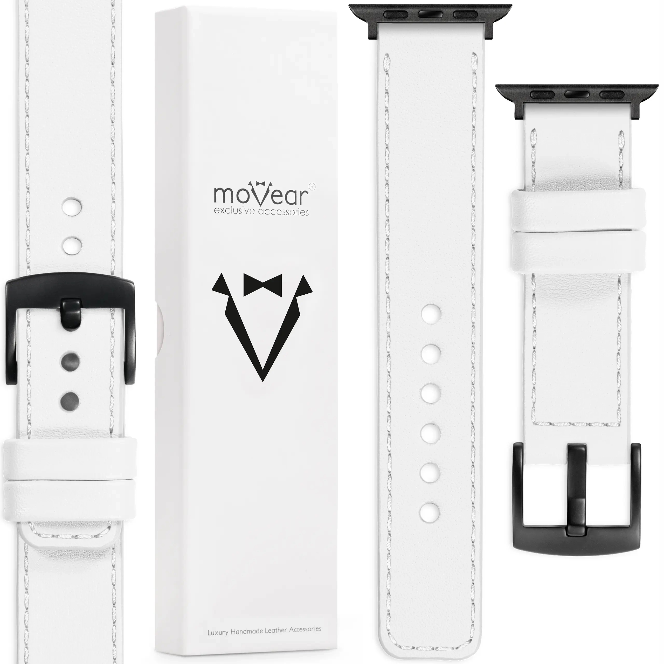 Prémiový kožený řemínek pro Apple Watch 10 9 8 7 6 5 Se 42-40 mm Movear