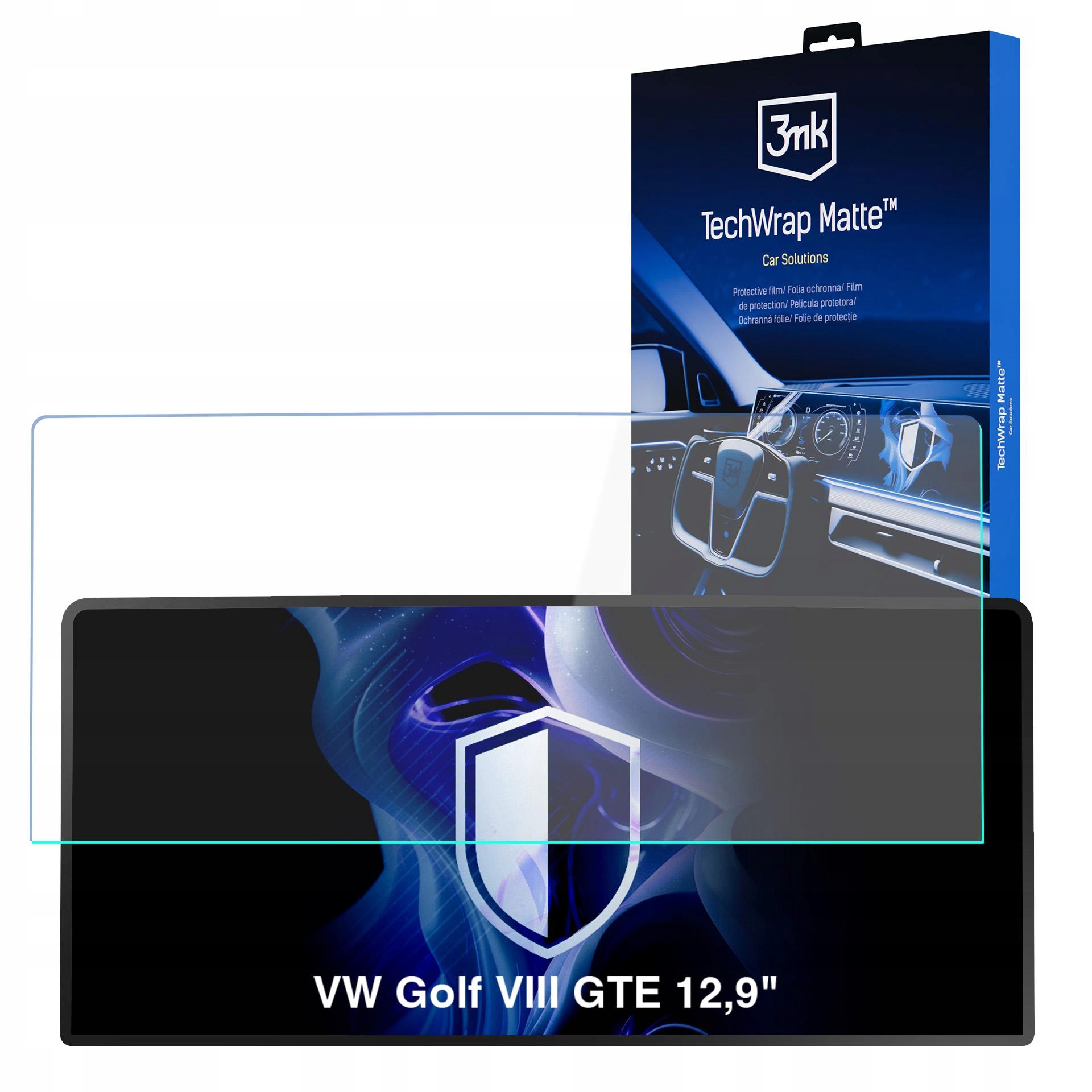 Fólie TechWrap 3mk na displej pro Vw Golf VIII Gte 2024- 12,9