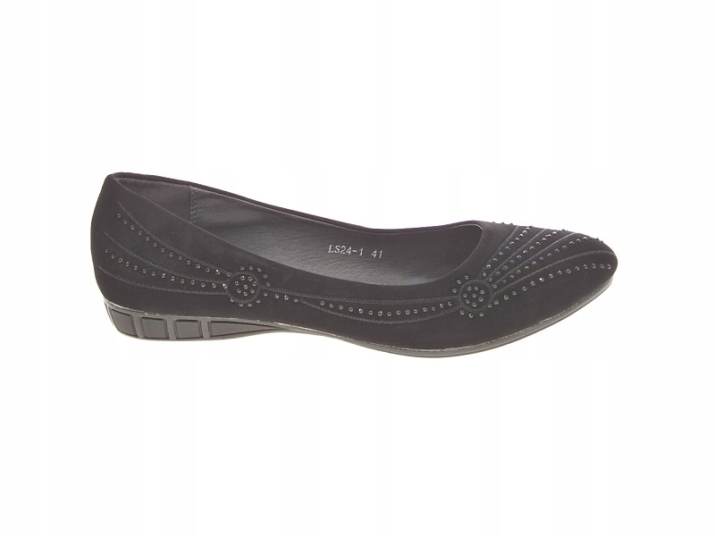 

Balerinki klasyczne zamszowe LS24-1 Black r.43