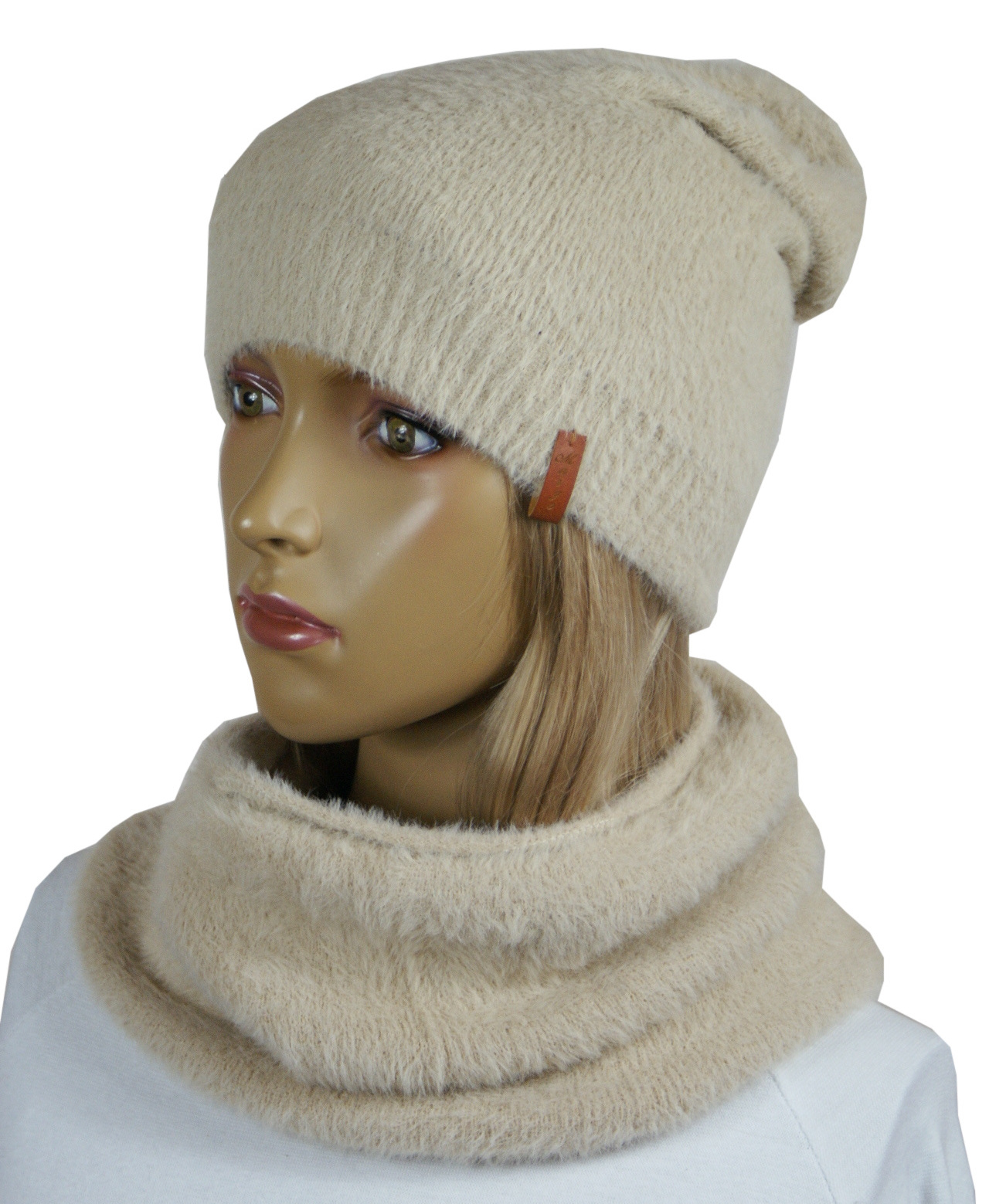 MG# ALPAKA komplet CZAPKA + KOMIN # 1 Rozmiar uniwersalny