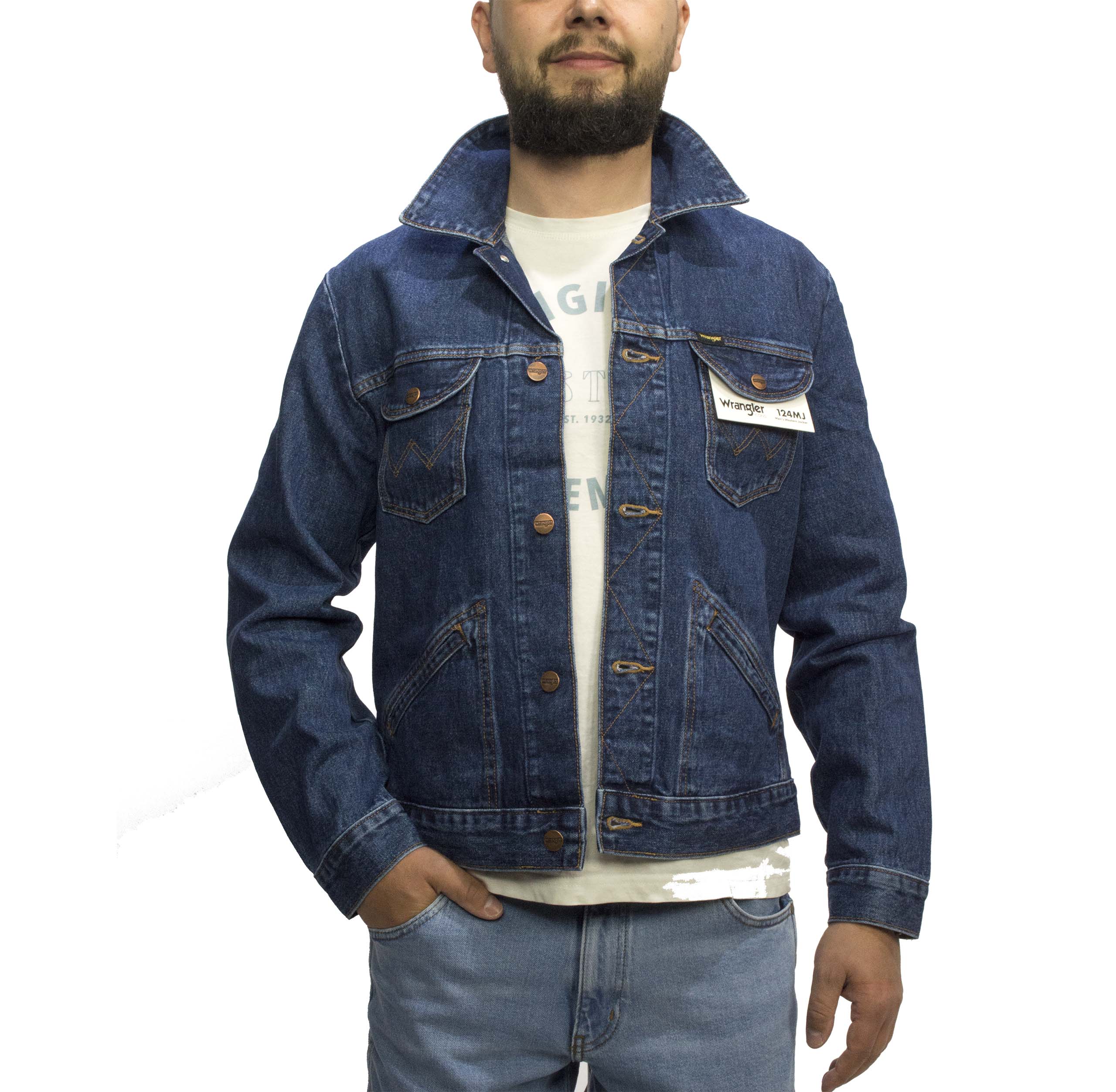 Wrangler Icon 124MJ pánská džínová bunda vel. S