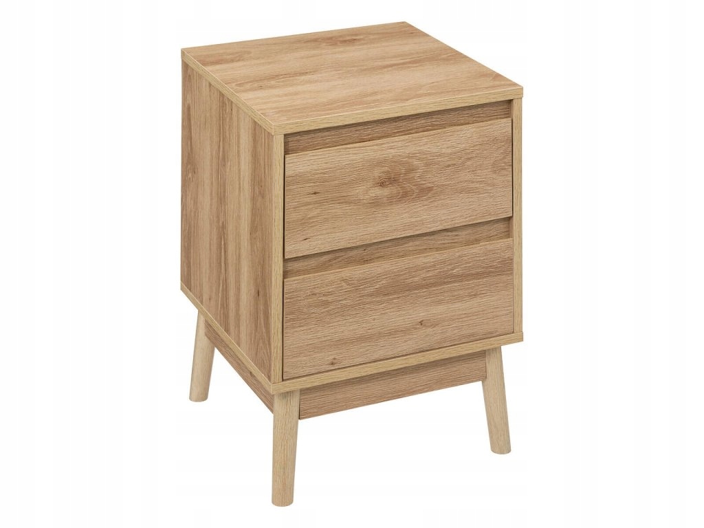 Nočný stolík Abana, 2 zásuvky, 40 x 40 x 56 cm