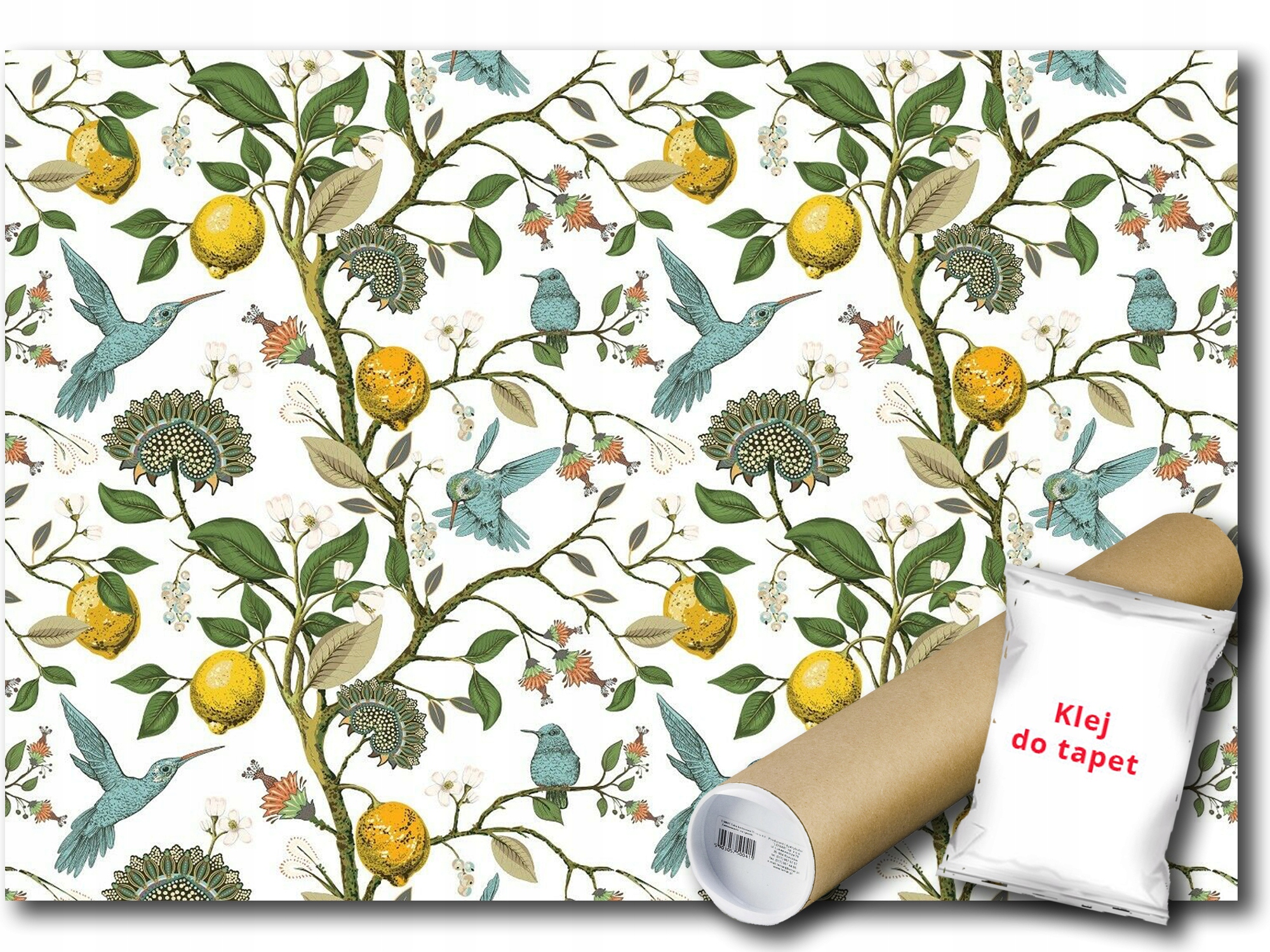 Fototapeta Vinylový Vzor Vták Citrón 416x290