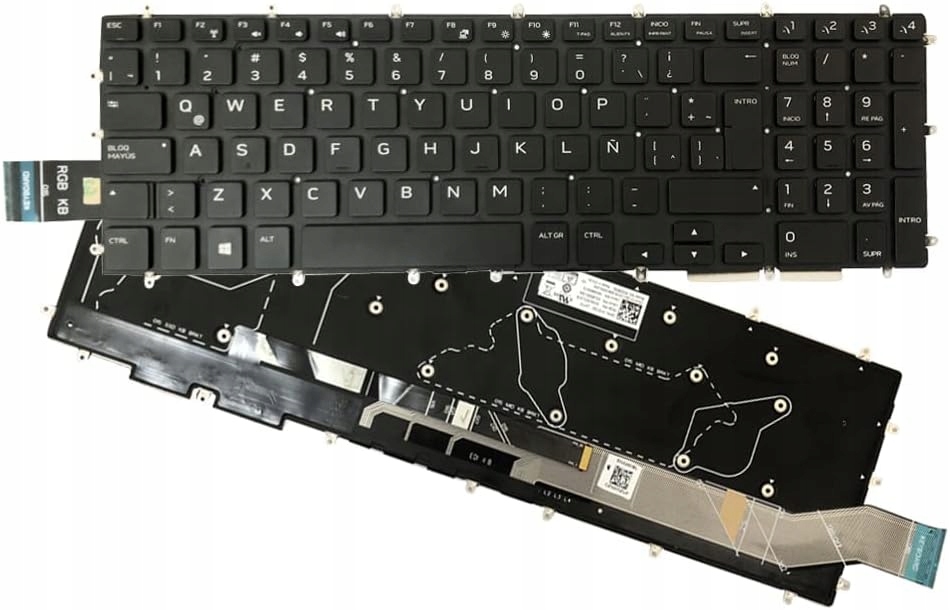 Klávesnice Dell Alienware m17/m15 podsvícená španělská Zahara