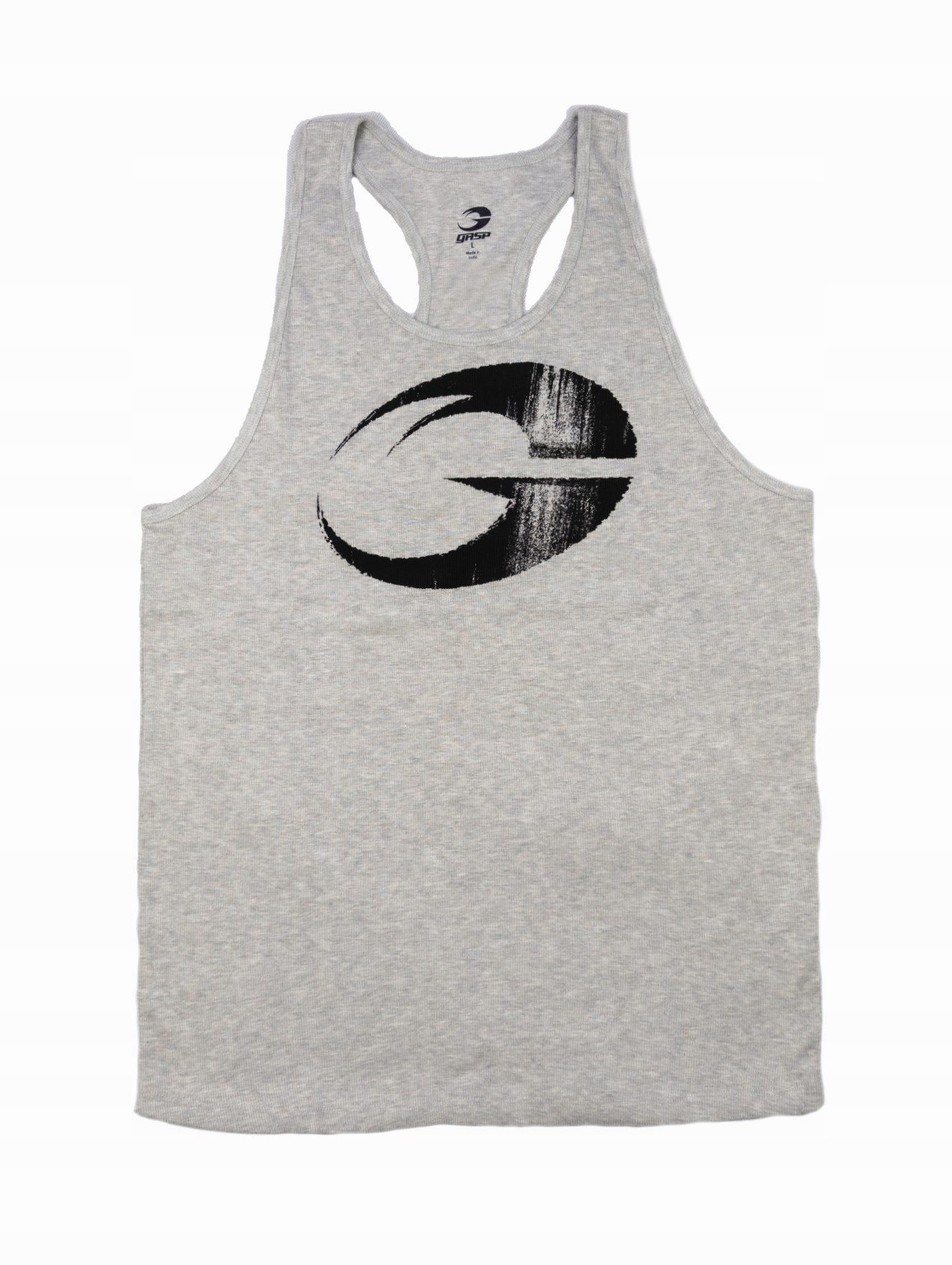 Tank top treningowy na siłownie męski szary Ribbed Essential T-back L
