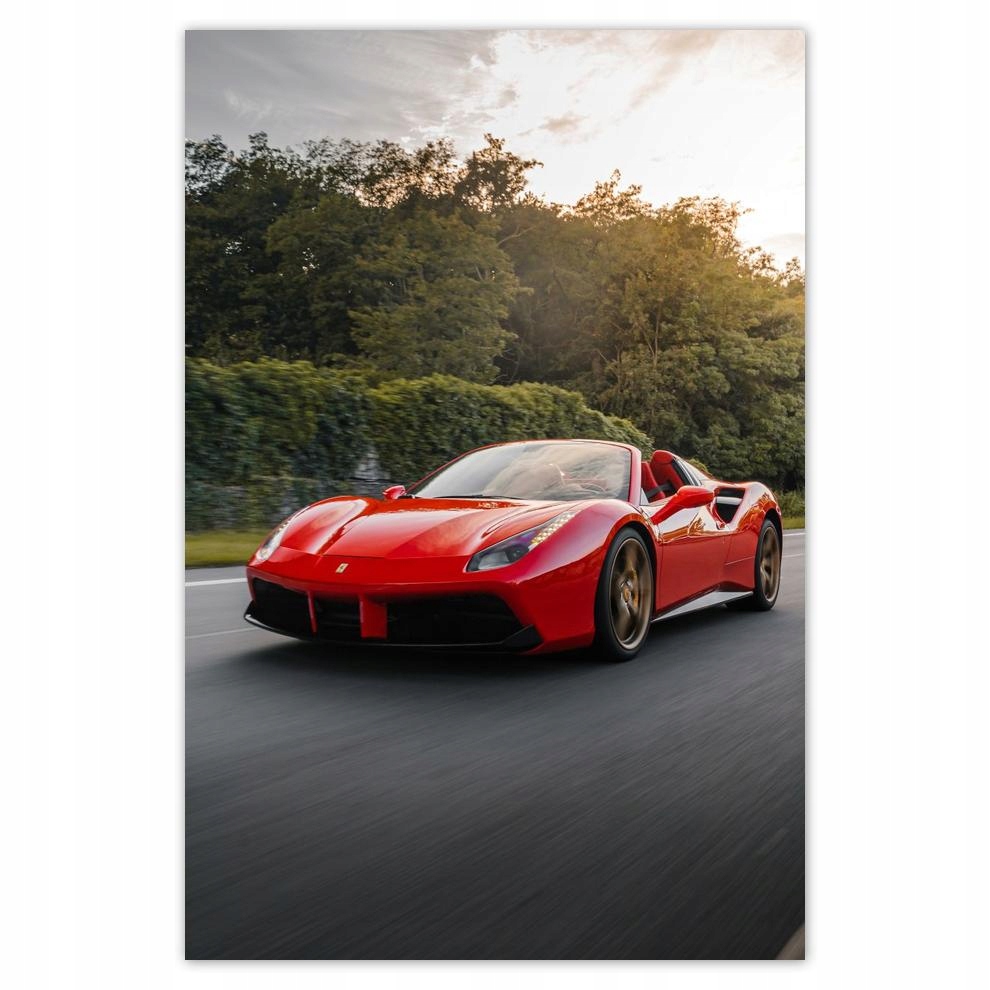 

Plakat 62x93 Czerwone Ferrari Droga