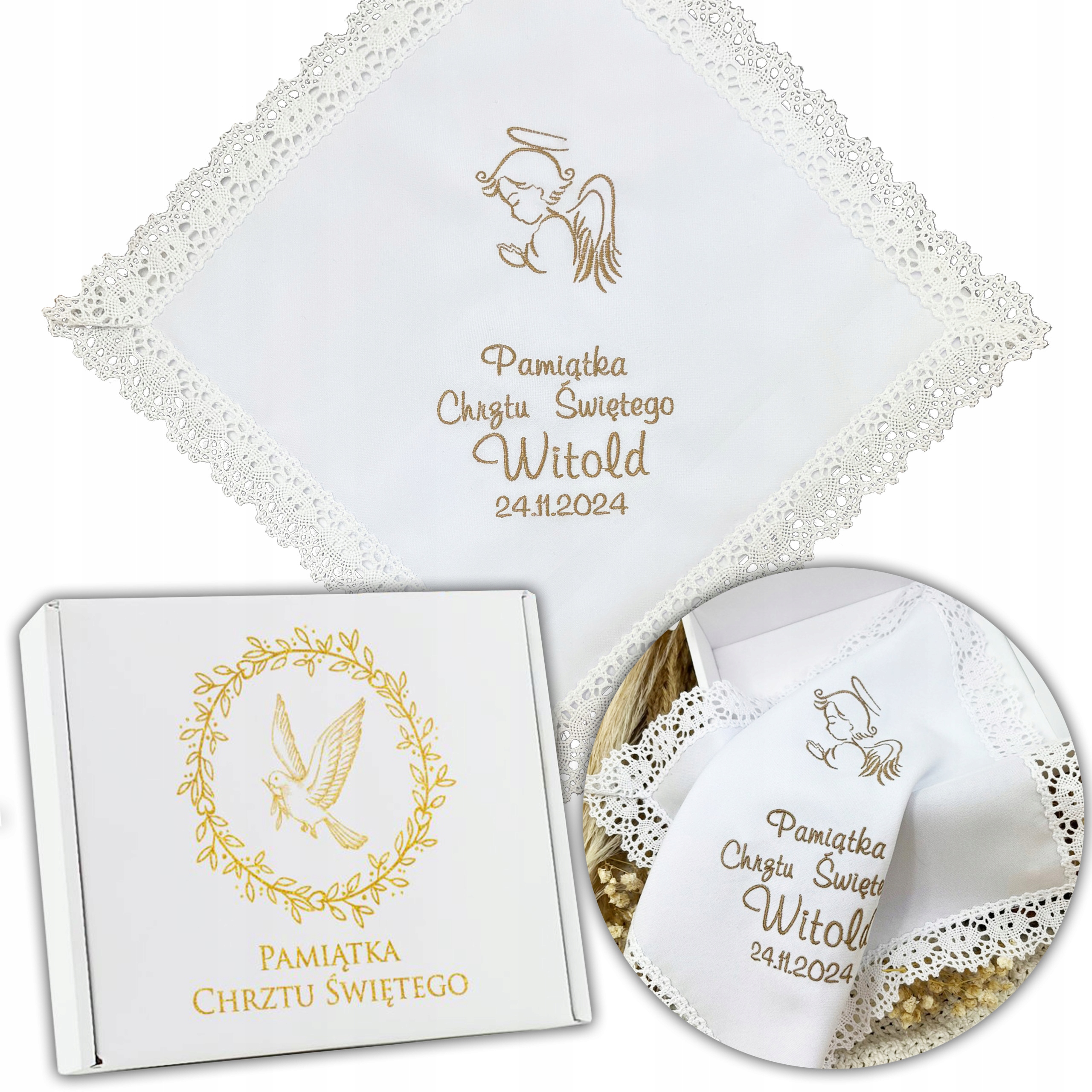 Крестильный халат вышивка крестильный халат вышитый имя дата коробка S1