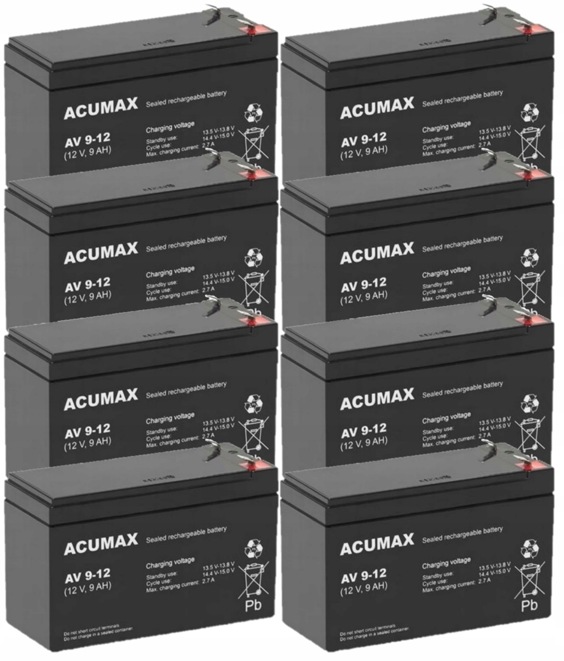 RBC12 RBC 12 #12 ZESTAW AKUMULATORÓW PAKIET BATERII DO UPS APC 8x AV 9-12