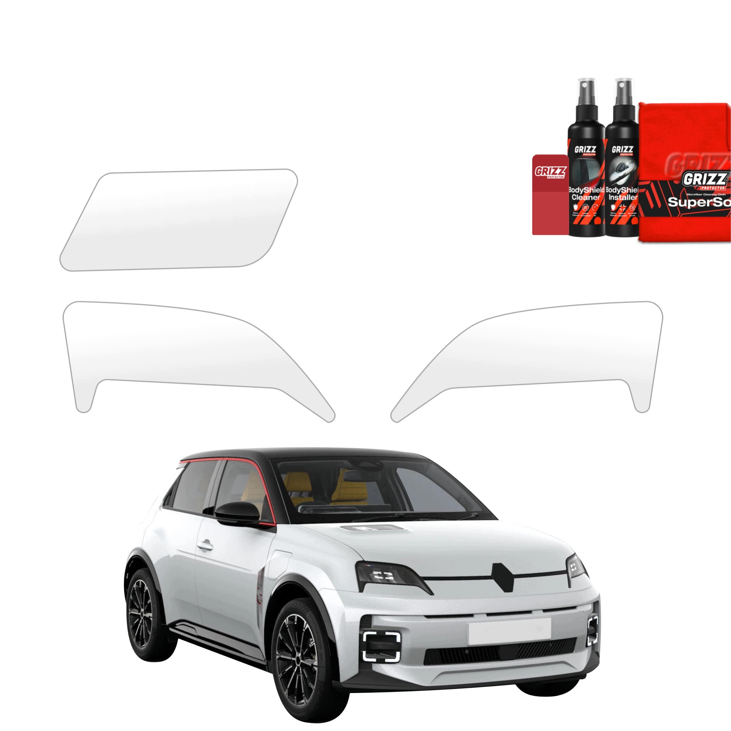 3v1 Fólie Ppf dýha na lampy pro Renault R5 (2024-2026)