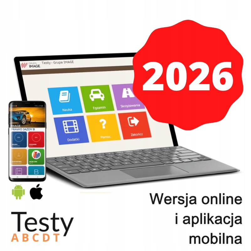 Kod Testy 2026 Aplikacja Prawo Jazdy katA B C D T 7 dni testy i nauka
