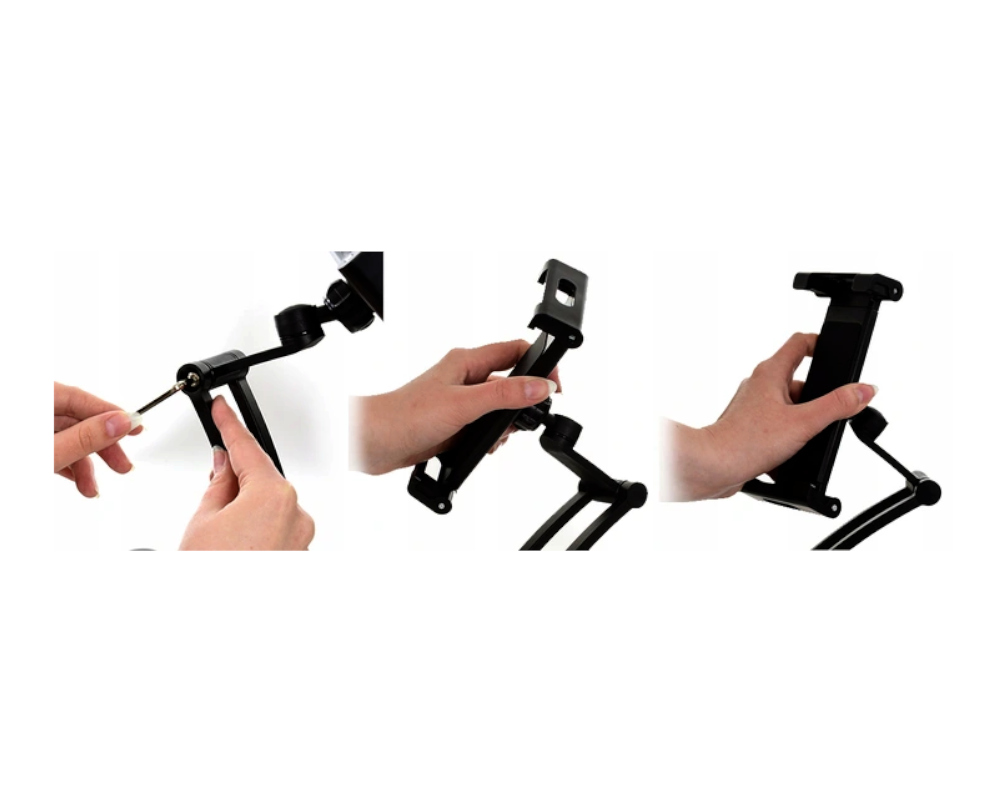 UCHWYT STOJAK CHWYTAK ŚCIENNY DO TABLETA 7-11 Kolor czarny