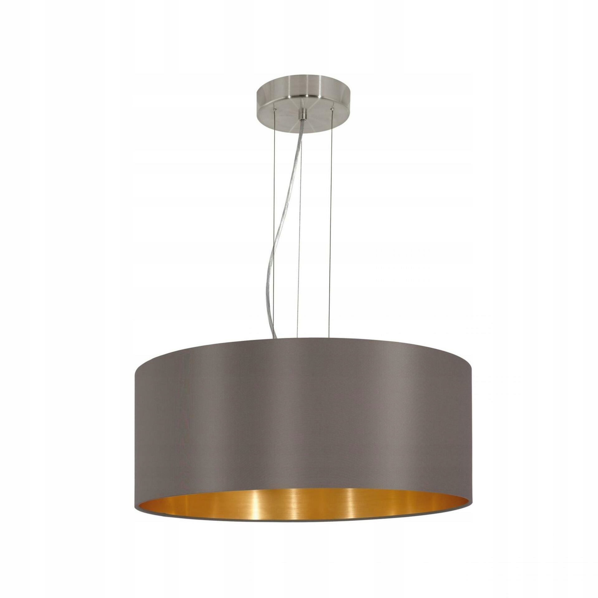 Závěsné svítidlo Eglo Maserlo E27 3x180W cappuccino/zlatá 53cm