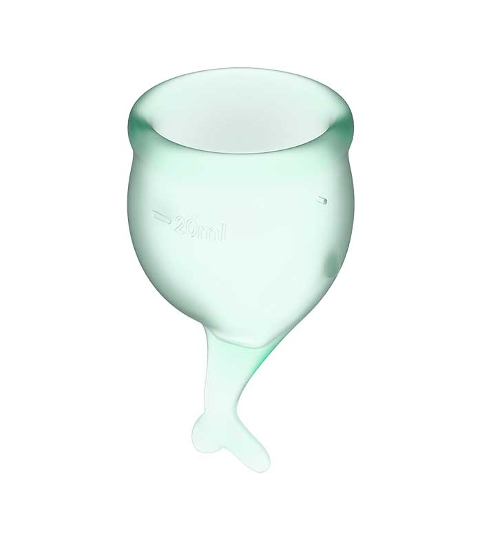 Kubeczki menstruacyjne 2 sztuki - 15 ml + 20 ml Marka Satisfyer