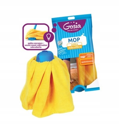 

Mop sukienka z mikrofibry Gosia żółty zapas