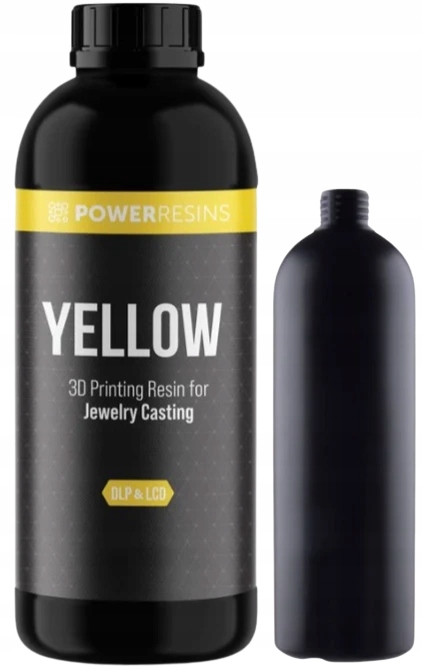 Żywica Uv PowerResins Jewelry Castable Yellow 0,5 kg 0,5l Do Drukarki 3D