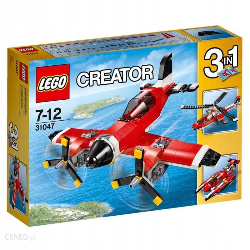 LEGO 3w1 CREATOR 31047 SAMOLOT HELIKOPTER ŁÓDŹ GDA