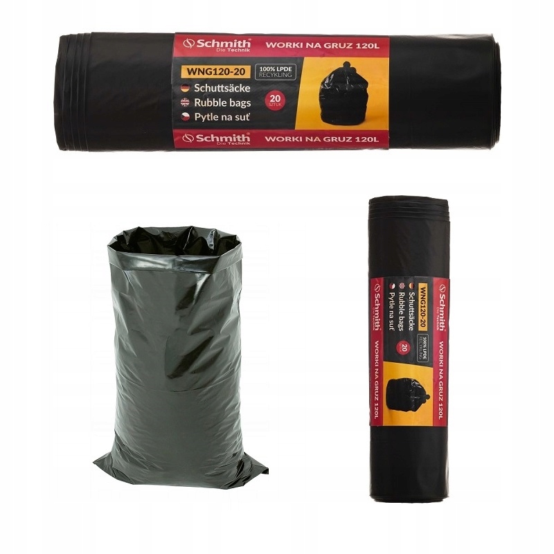 Sáčky na suť Ldpe 120 l (20 kusů v roli)