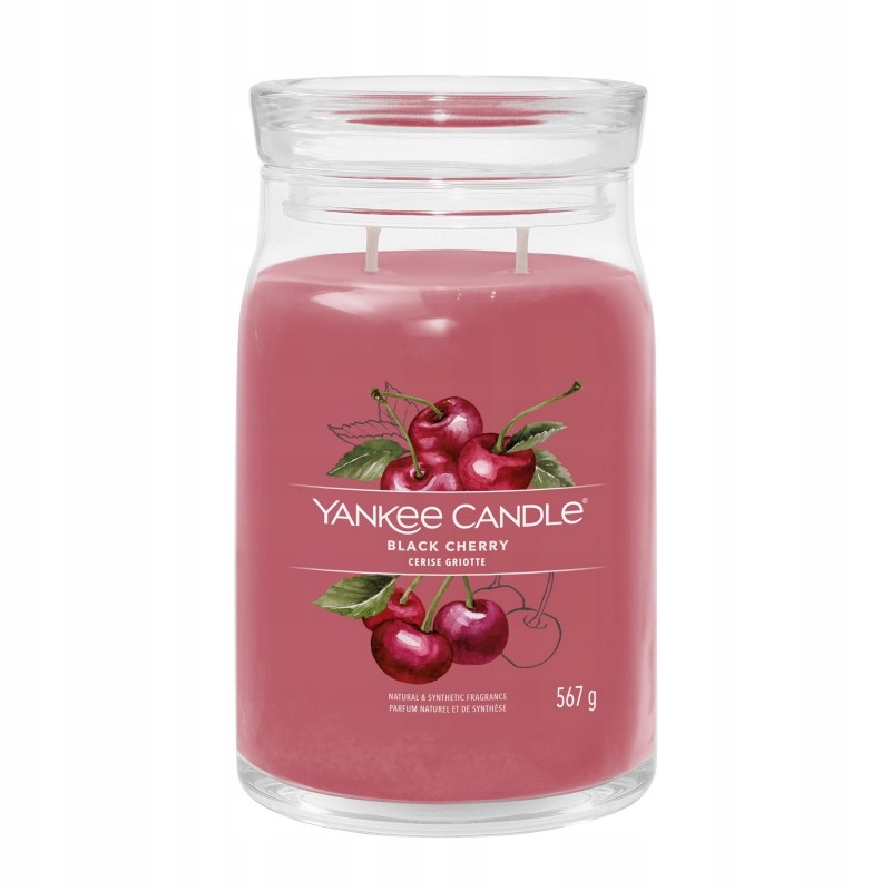 Yankee Candle Signature velká Black Cherry (Černá Třešeň)