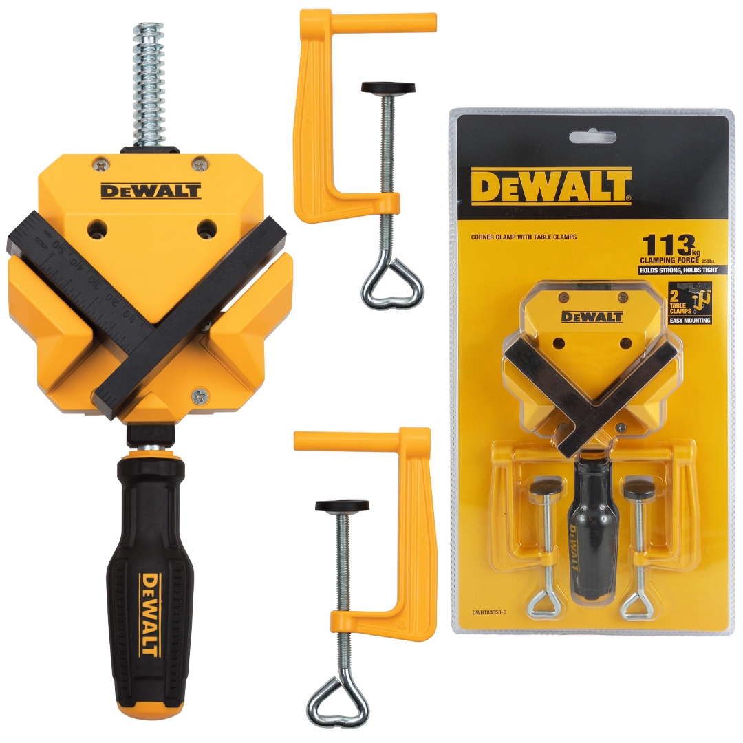 Ścisk skręcany kątowy 90° aluminiowy DeWALT