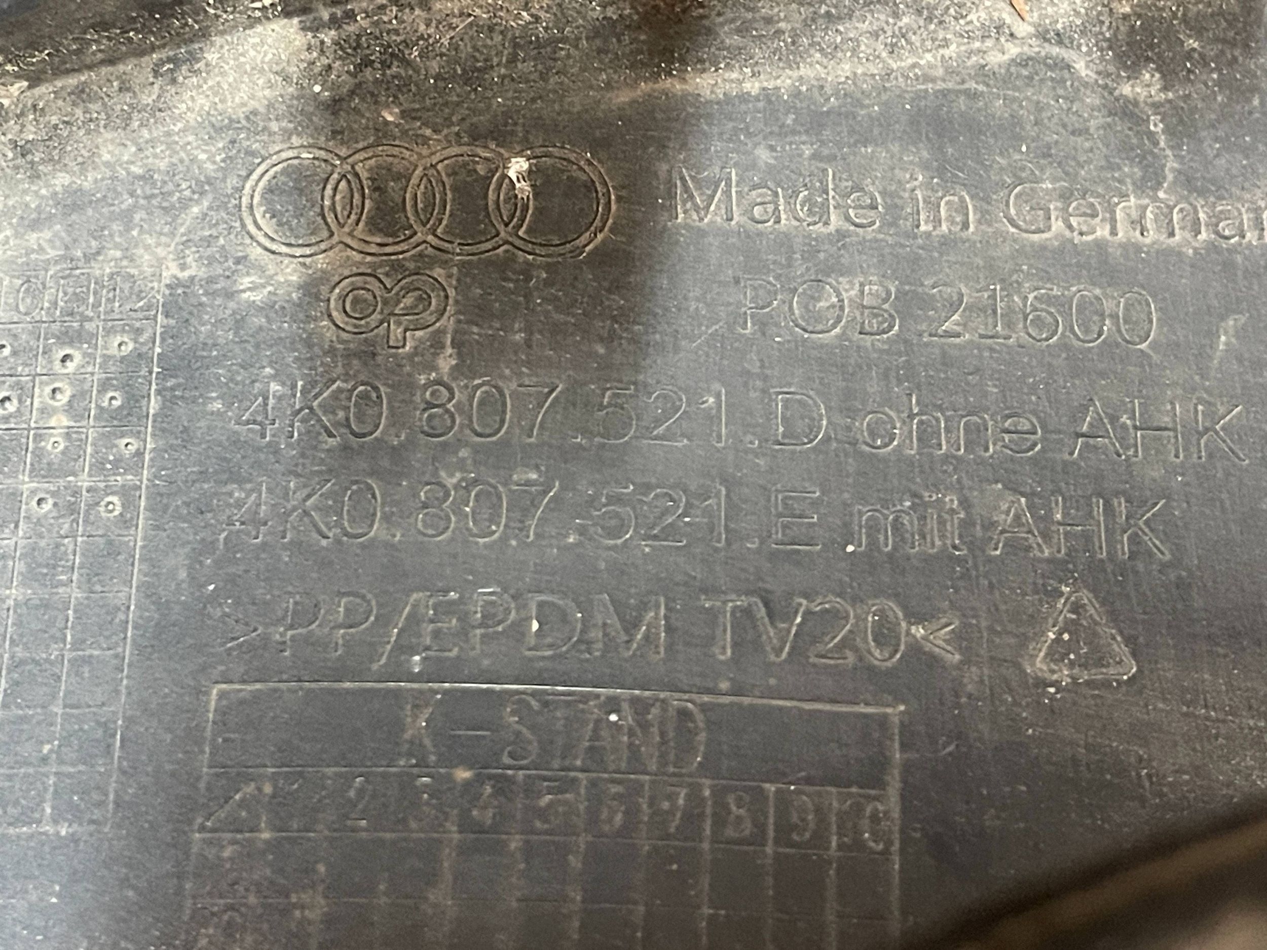 bumper rear rear part AUDI A6 C8 4K 18- 4K9807511