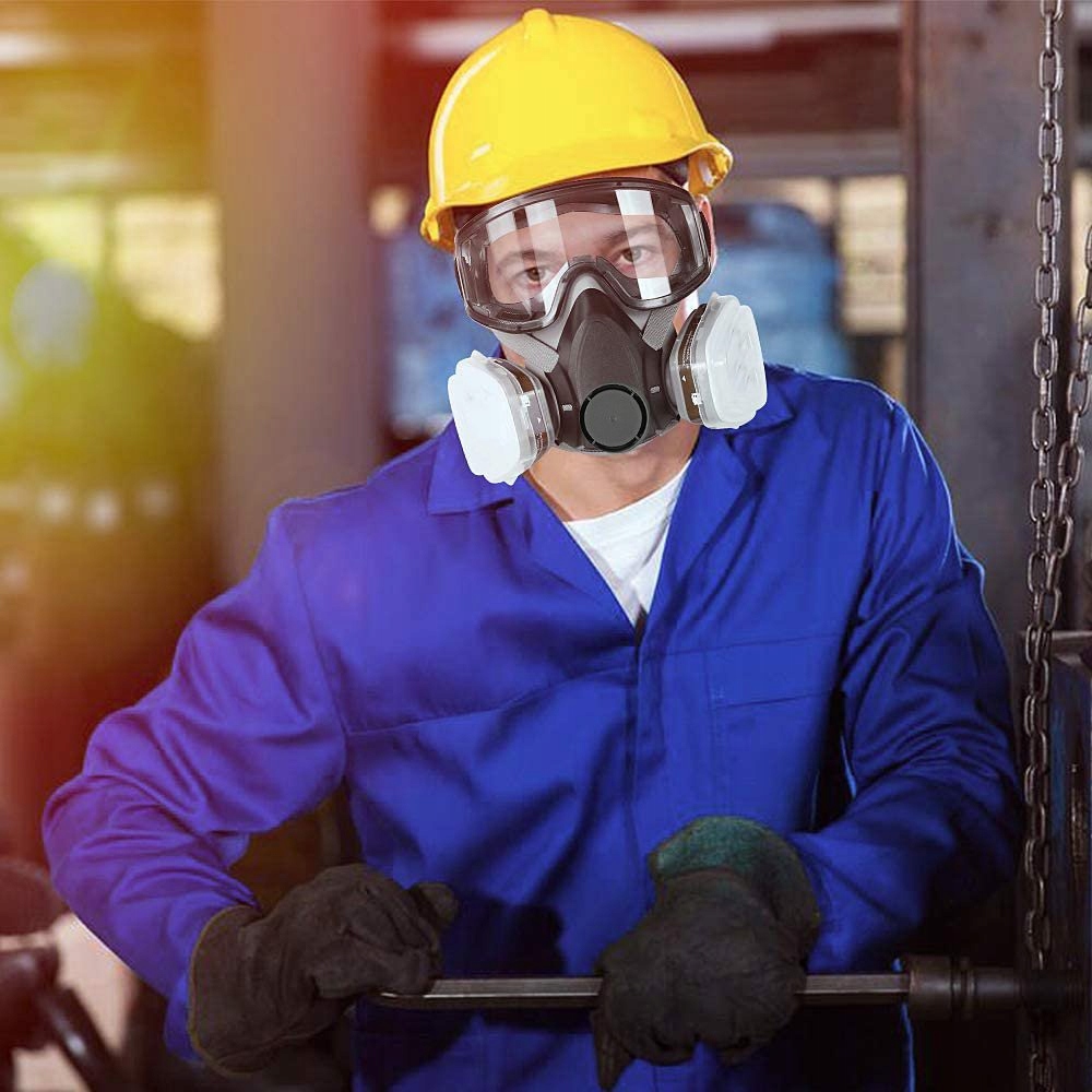 OCHRONA PRZED KURZEM WIELOKROTNEGO UŻYTKU (PÓŁMASKA) Z OKULARAMI, FILTRAMI Informacje dodatkowe filtry w zestawie wielorazowa