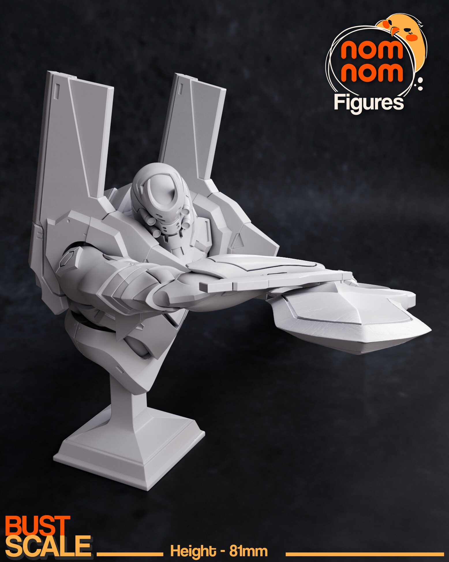 Figurka Busta Eva 02 Neon Genesis Evangelion NomNom Figures 3D tisk