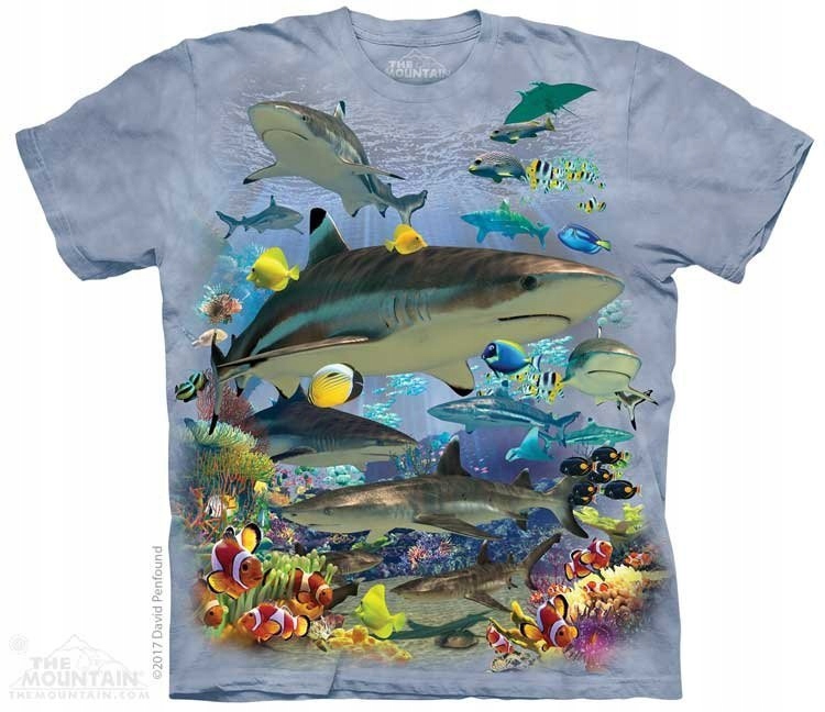 Tričko s žralokem Reef Sharks The Mountain 2XL