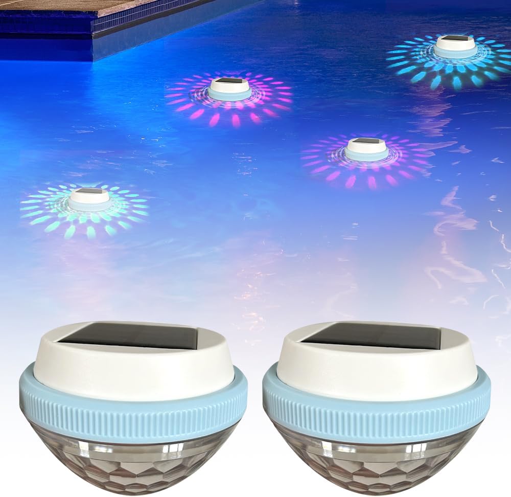 Solární Osvětlení Bazénu Rgb, 8 Světelných Režimů, 2 Kusy