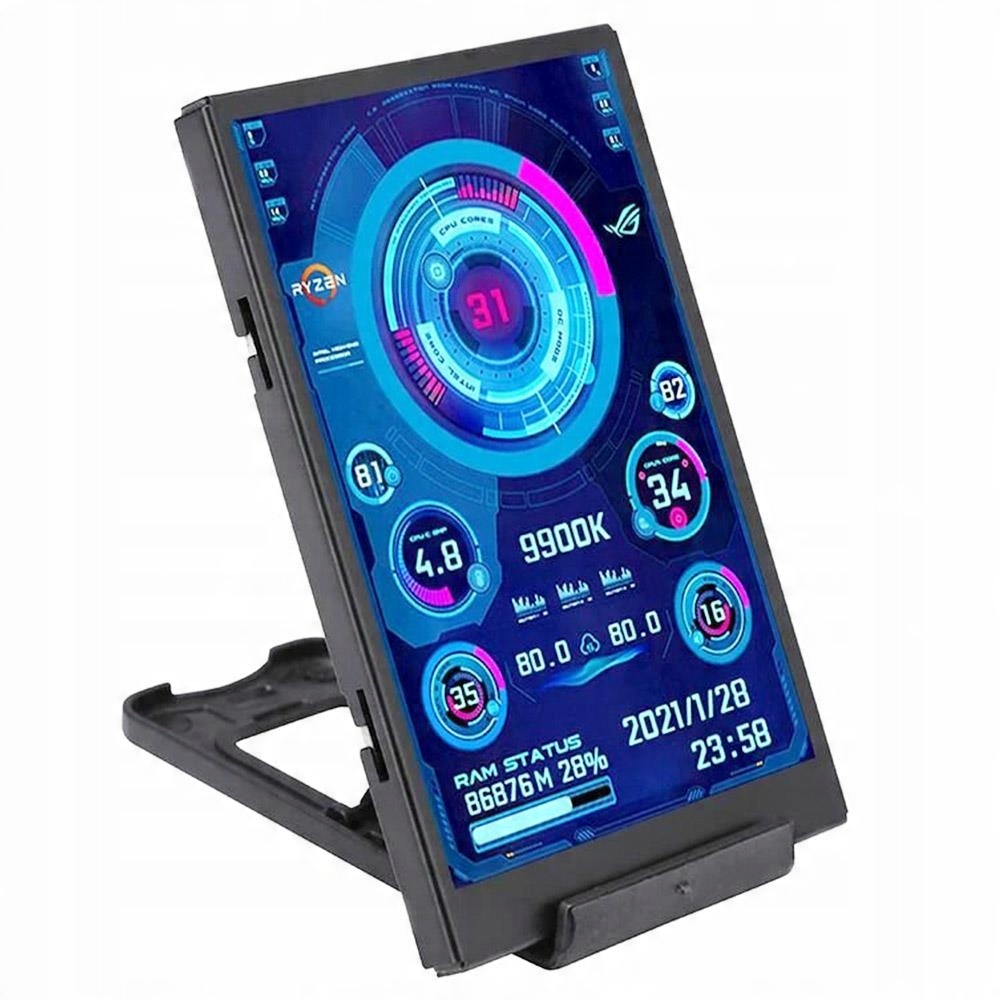 

3,5-calowy ekran dodatkowy Ips Type-c Cpu Gpu Ram