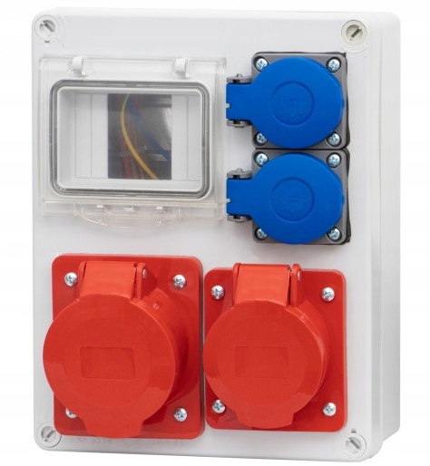 Napájací rozvádzač R-240 4-mod 16A 5p 32A 5p 2x230V F-elektro F3.0069